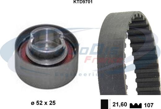 Procodis France KTD9701 - Kit de distribution droxauto.com