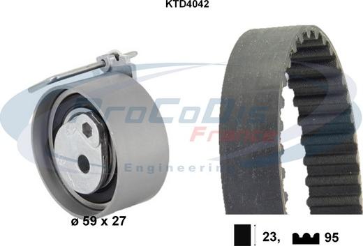 Procodis France KTD4042 - Kit de distribution droxauto.com