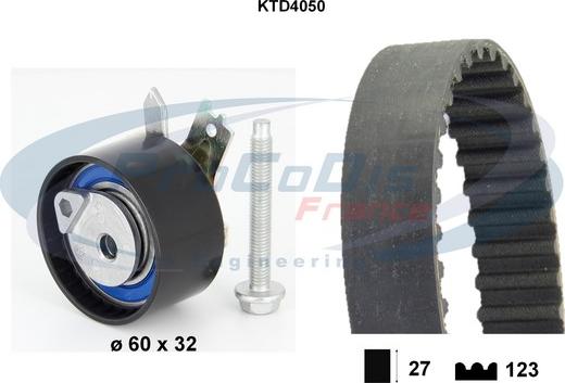 Procodis France KTD4050 - Kit de distribution droxauto.com