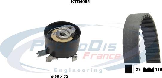 Procodis France KTD4065 - Kit de distribution droxauto.com
