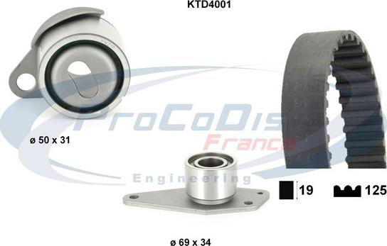 Procodis France KTD4001 - Kit de distribution droxauto.com