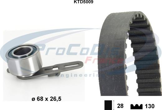Procodis France KTD5009 - Kit de distribution droxauto.com