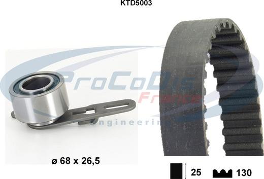 Procodis France KTD5003 - Kit de distribution droxauto.com
