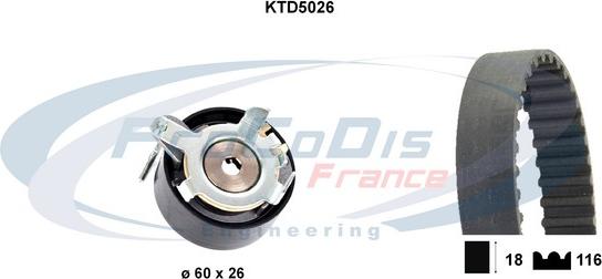 Procodis France KTD5026 - Kit de distribution droxauto.com