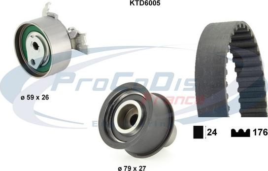 Procodis France KTD6005 - Kit de distribution droxauto.com