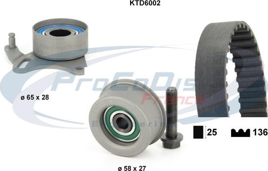 Procodis France KTD6002 - Kit de distribution droxauto.com
