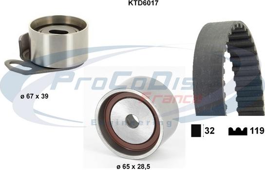 Procodis France KTD6017 - Kit de distribution droxauto.com