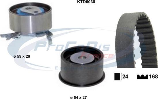 Procodis France KTD6030 - Kit de distribution droxauto.com