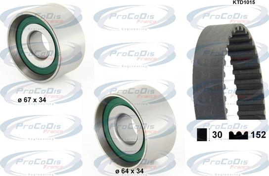 Procodis France KTD1015 - Kit de distribution droxauto.com