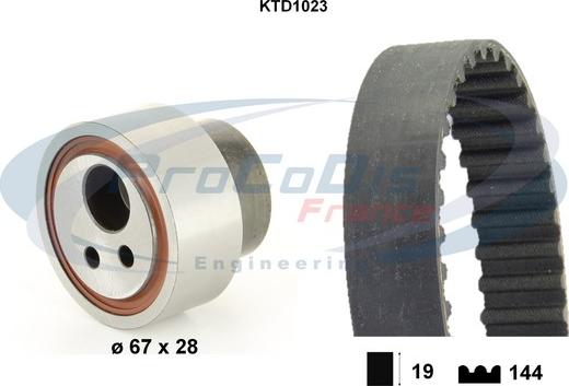 Procodis France KTD1023 - Kit de distribution droxauto.com