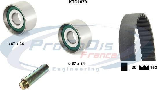 Procodis France KTD1079 - Kit de distribution droxauto.com
