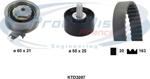 Procodis France KTD3097 - Kit de distribution droxauto.com