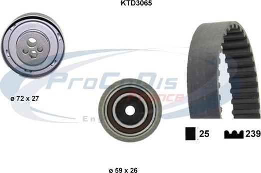 Procodis France KTD3065 - Kit de distribution droxauto.com