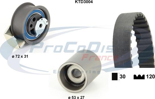 Procodis France KTD3004 - Kit de distribution droxauto.com