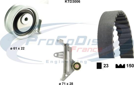 Procodis France KTD3006 - Kit de distribution droxauto.com
