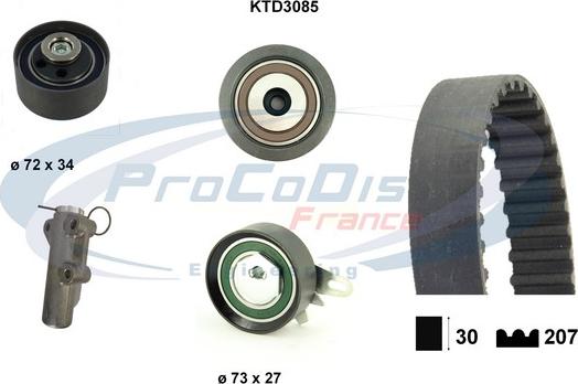 Procodis France KTD3085 - Kit de distribution droxauto.com