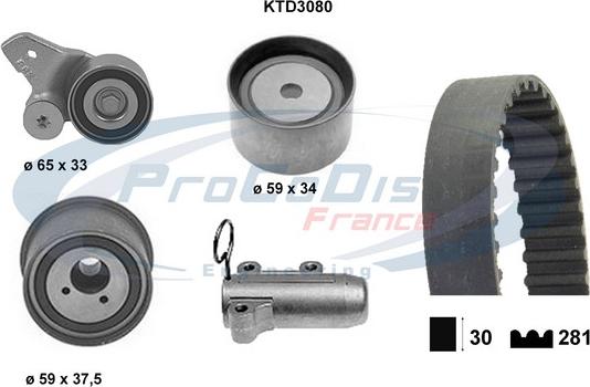 Procodis France KTD3080 - Kit de distribution droxauto.com