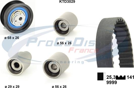 Procodis France KTD3029 - Kit de distribution droxauto.com