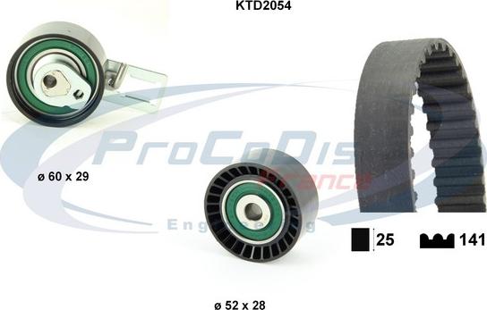 Procodis France KTD2054 - Kit de distribution droxauto.com
