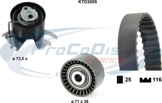 Procodis France KTD2055 - Kit de distribution droxauto.com