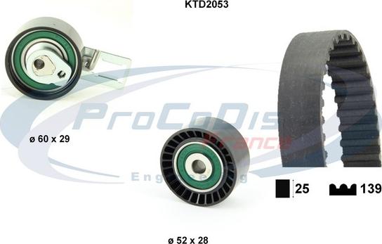 Procodis France KTD2053 - Kit de distribution droxauto.com