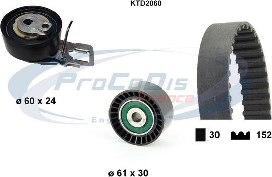 Procodis France KTD2060 - Kit de distribution droxauto.com