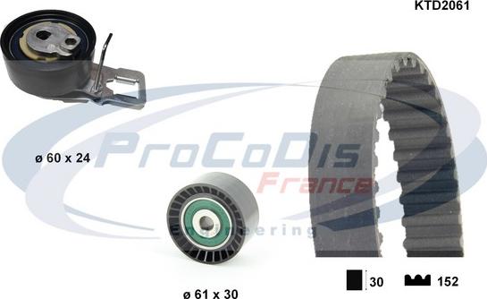 Procodis France KTD2061 - Kit de distribution droxauto.com