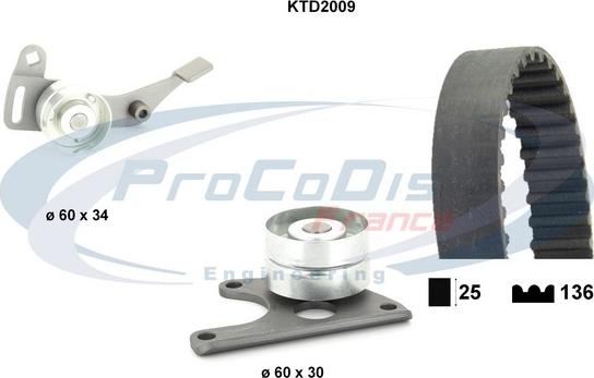 Procodis France KTD2009 - Kit de distribution droxauto.com