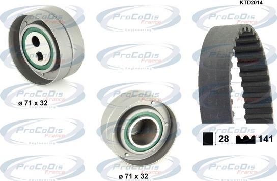 Procodis France KTD2014 - Kit de distribution droxauto.com