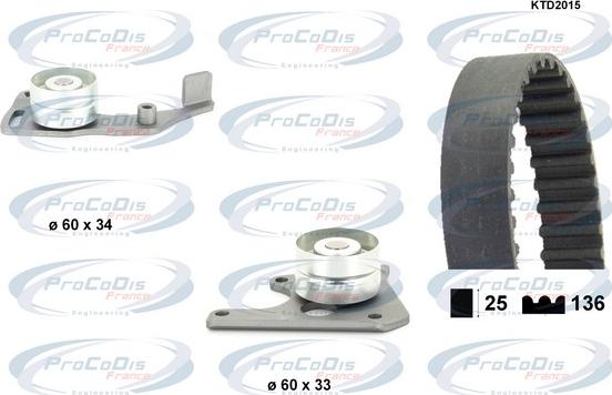 Procodis France KTD2015 - Kit de distribution droxauto.com