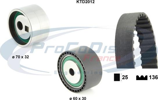 Procodis France KTD2012 - Kit de distribution droxauto.com