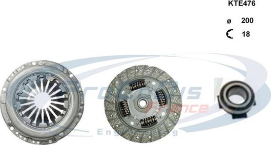 Procodis France KTE476 - Kit d'embrayage droxauto.com