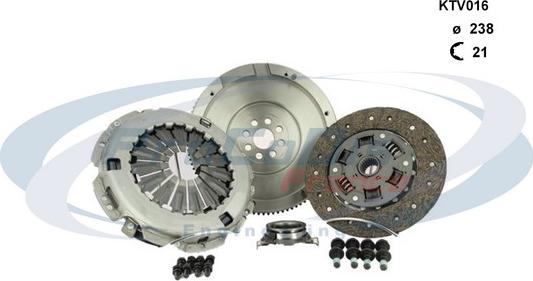 Procodis France KTV016 - Kit d'embrayage droxauto.com