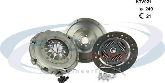 Procodis France KTV021 - Kit d'embrayage droxauto.com