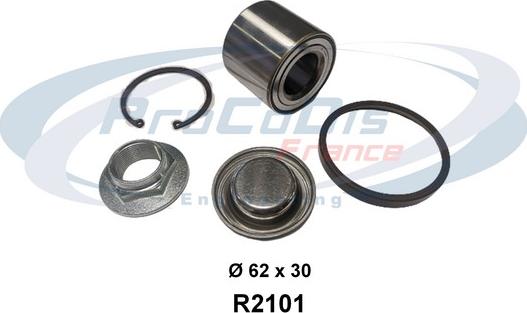 Procodis France R2101 - Kit de roulements de roue droxauto.com