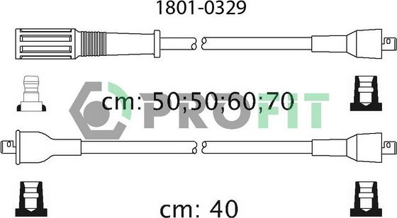 Profit 1801-0329 - Kit de câbles d'allumage droxauto.com