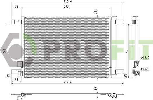 Profit 1740-0031 - Condensateur, climatisation droxauto.com