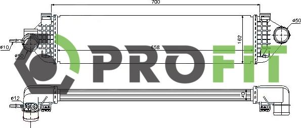 Profit 1780-0166 - Intercooler, échangeur droxauto.com