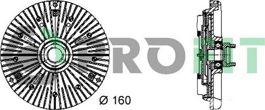 Profit 1720-1011 - Embrayage, ventilateur de radiateur droxauto.com
