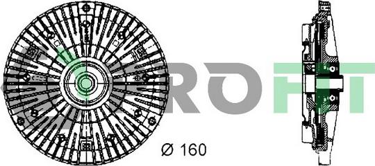 Profit 1720-3010 - Embrayage, ventilateur de radiateur droxauto.com