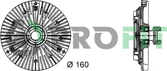 Profit 1720-2014 - Embrayage, ventilateur de radiateur droxauto.com