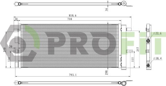 Profit 1770-0440 - Condensateur, climatisation droxauto.com