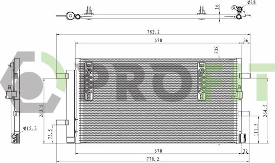 Profit 1770-0520 - Condensateur, climatisation droxauto.com