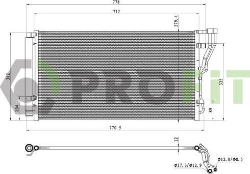 Profit 1770-0147 - Condensateur, climatisation droxauto.com