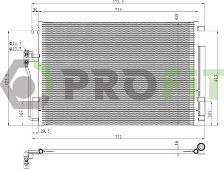 Profit 1770-0312 - Condensateur, climatisation droxauto.com