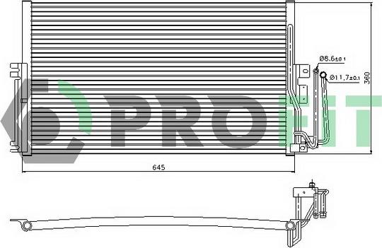 Profit PR 5077C1 - Condensateur, climatisation droxauto.com