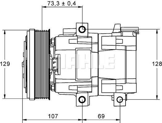 PSH 090.595.031.310 - Compresseur, climatisation droxauto.com
