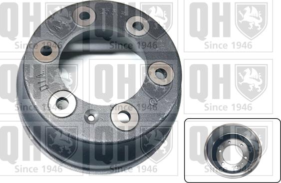 Quinton Hazell BDR125 - Tambour de frein droxauto.com