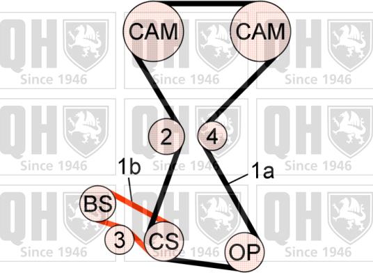 Quinton Hazell QBK720 - Kit de distribution droxauto.com