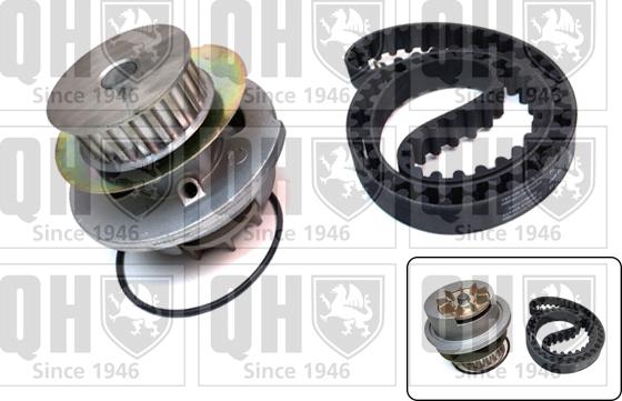 Quinton Hazell QBPK9049 - Pompe à eau + kit de courroie de distribution droxauto.com